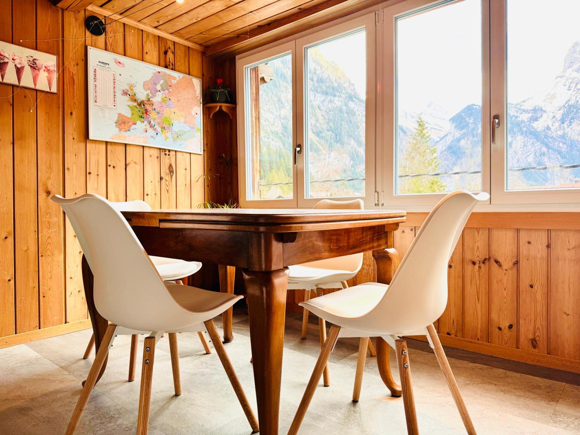 Cozy Apartment In Vintage House In Kandersteg Eksteriør bilde