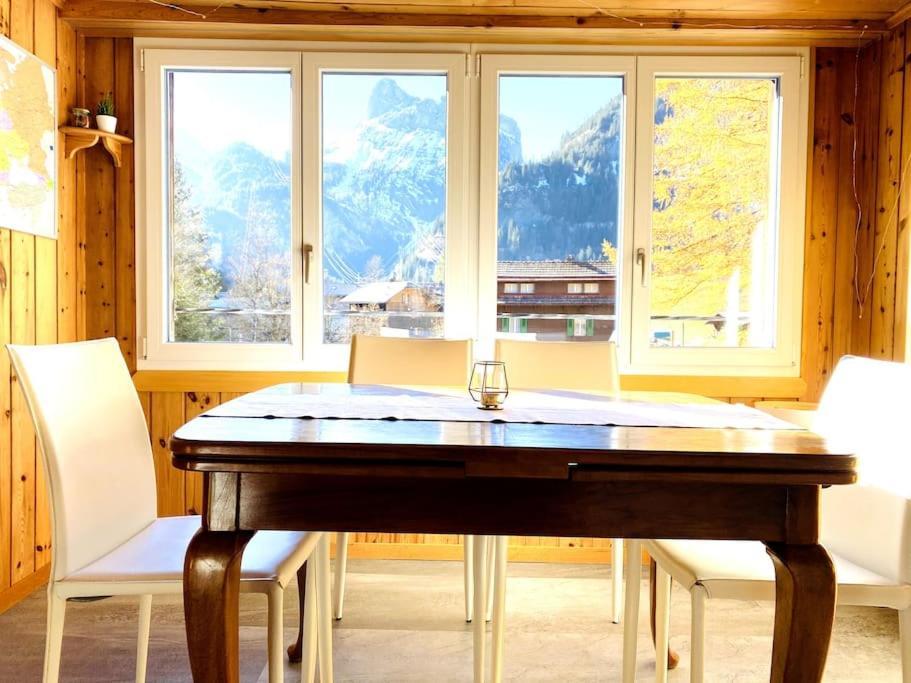 Cozy Apartment In Vintage House In Kandersteg Eksteriør bilde