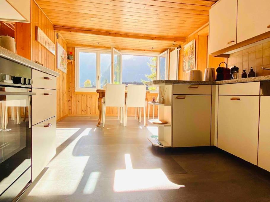 Cozy Apartment In Vintage House In Kandersteg Eksteriør bilde