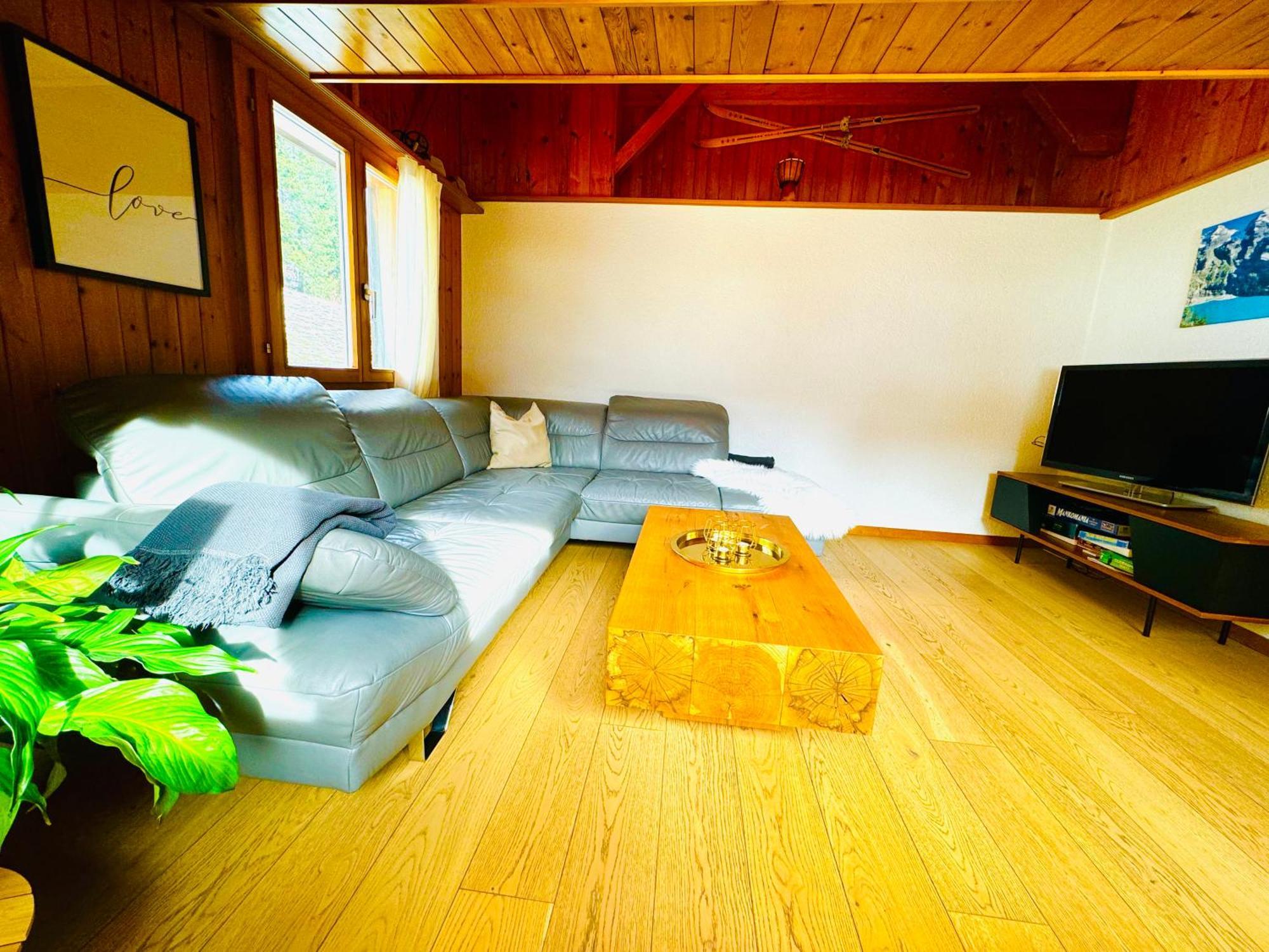 Cozy Apartment In Vintage House In Kandersteg Eksteriør bilde